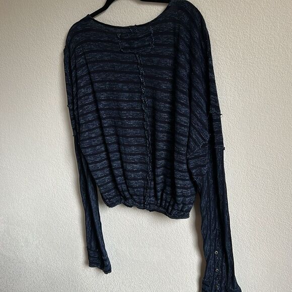 Free Peopke Sz XL navy blue open cardigan - Picture 5 of 13